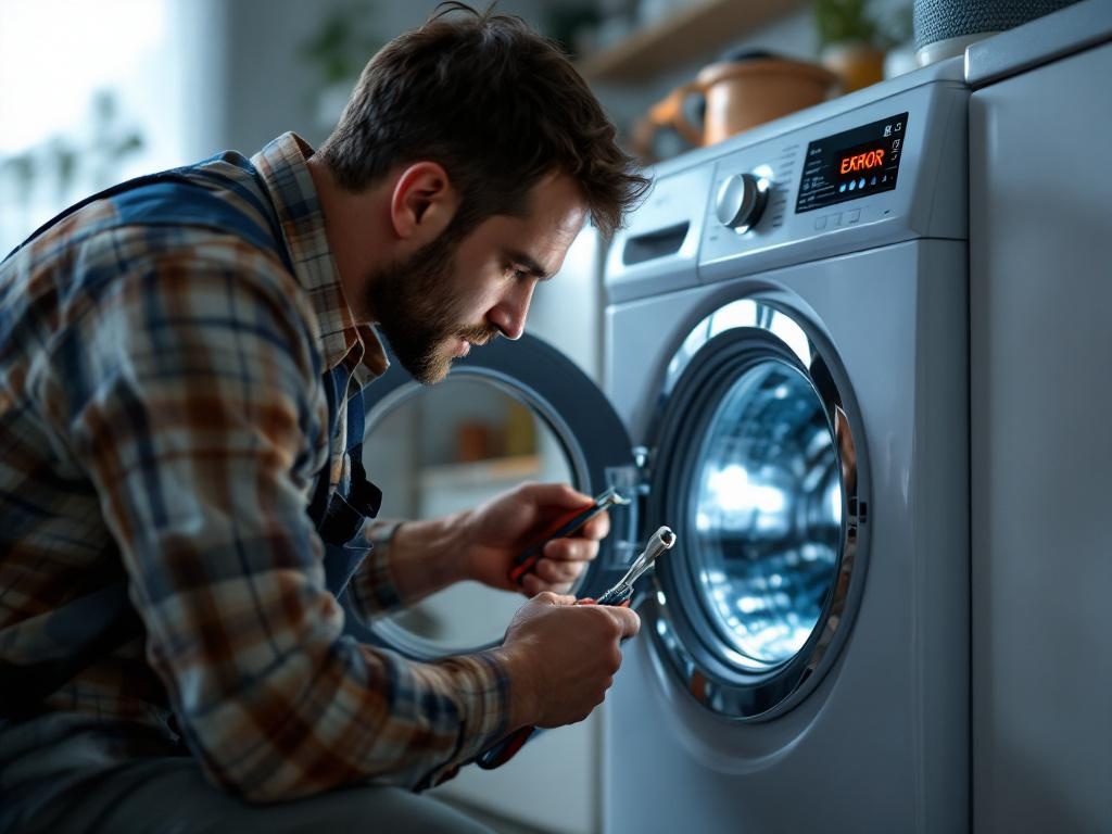 Lavadora bloqueada a mitad de ciclo: Causas electrónicas